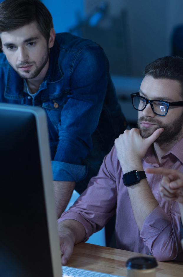 Surevix team discussing solutions