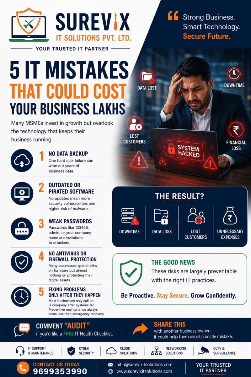 5 IT MISTAKES THAT COULD COST YOUR BUSINESS LAKHS